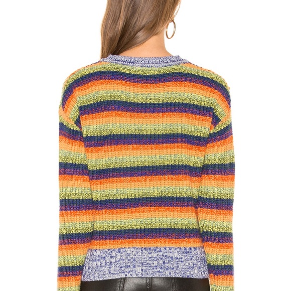 NWT Lover + friends rainbow knit sweater XXS - Picture 3 of 4